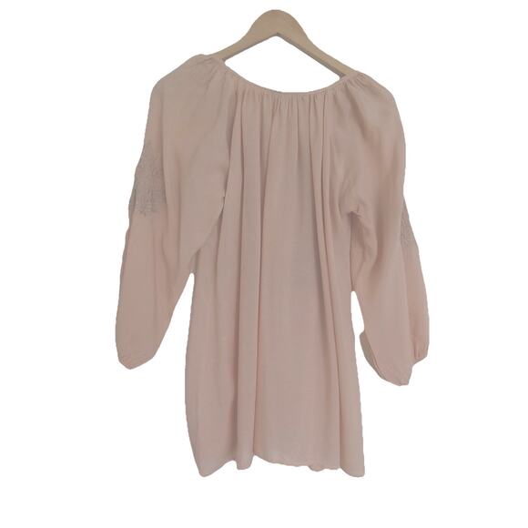Melissa Odabash embroidered blouse tunic boho top One Size - Picture 4 of 7
